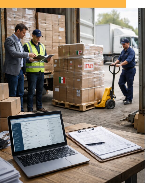 Доставка грузов из Италии: морские и авиаперевозки от 19139