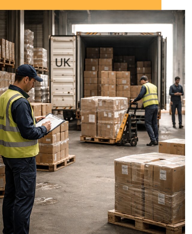 Доставка грузов из Великобритании с таможенным оформлением от 13291