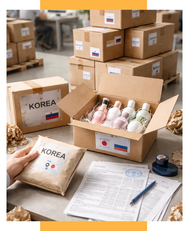 Доставка косметики из Кореи от 9038 р. под ключ | СетСервис-Кту