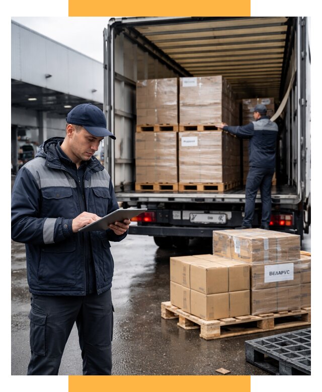 Доставка грузов из Беларуси от 15950 р. логистика СетСервис-Кту