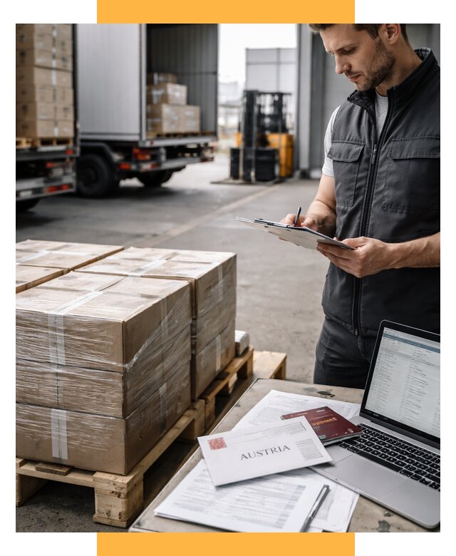 Доставка в Австрию от 69115 р. Логистика и экспорт СетСервис-Кту