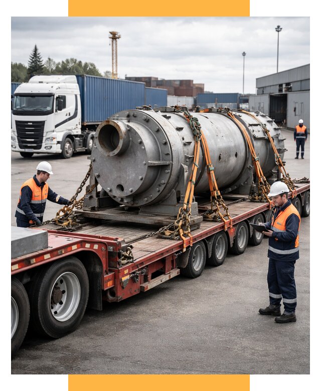 Перевозка тяжеловесных грузов под ключ от 159495 р. | СетСервис-Кту