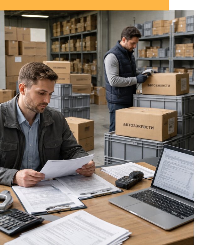 Таможенное оформление автозапчастей по выгодным тарифам от 9038