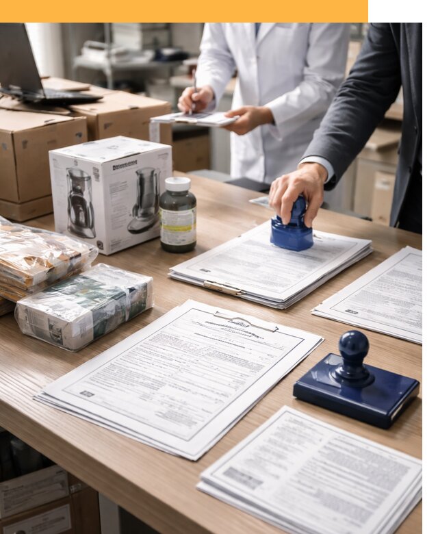 Сертификация импортных товаров от 12760 с таможенным сопровождением